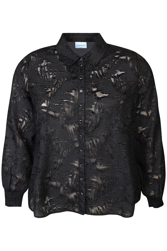 Zh-Tyra 1123-Shirt L/S Black