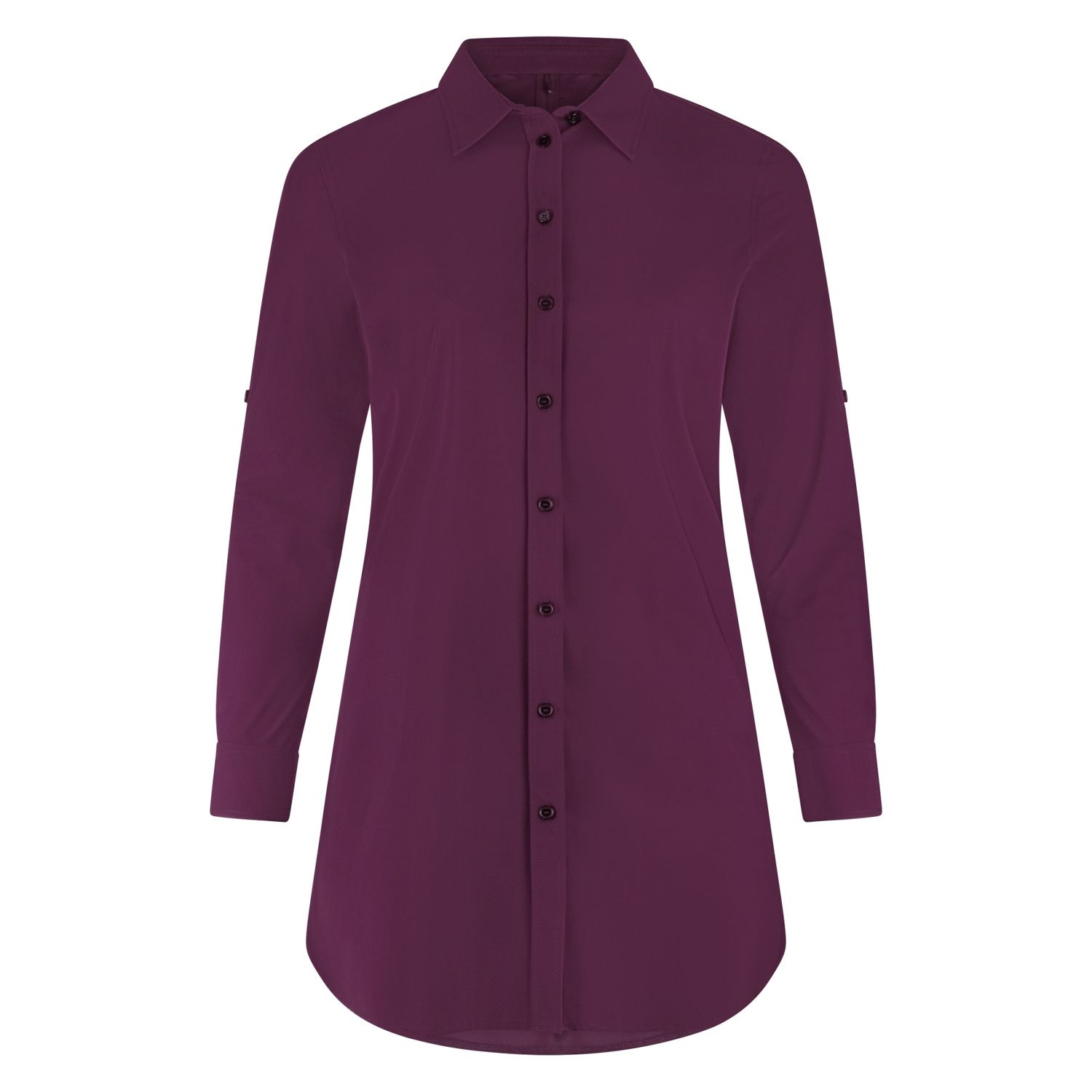Blouse Long LS Burgundy