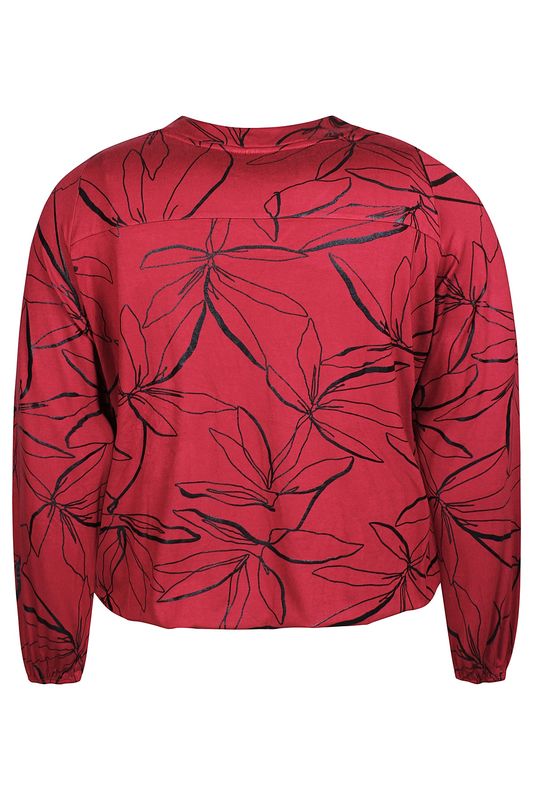 Sylva 1105-Blouse L/S Burgundy red