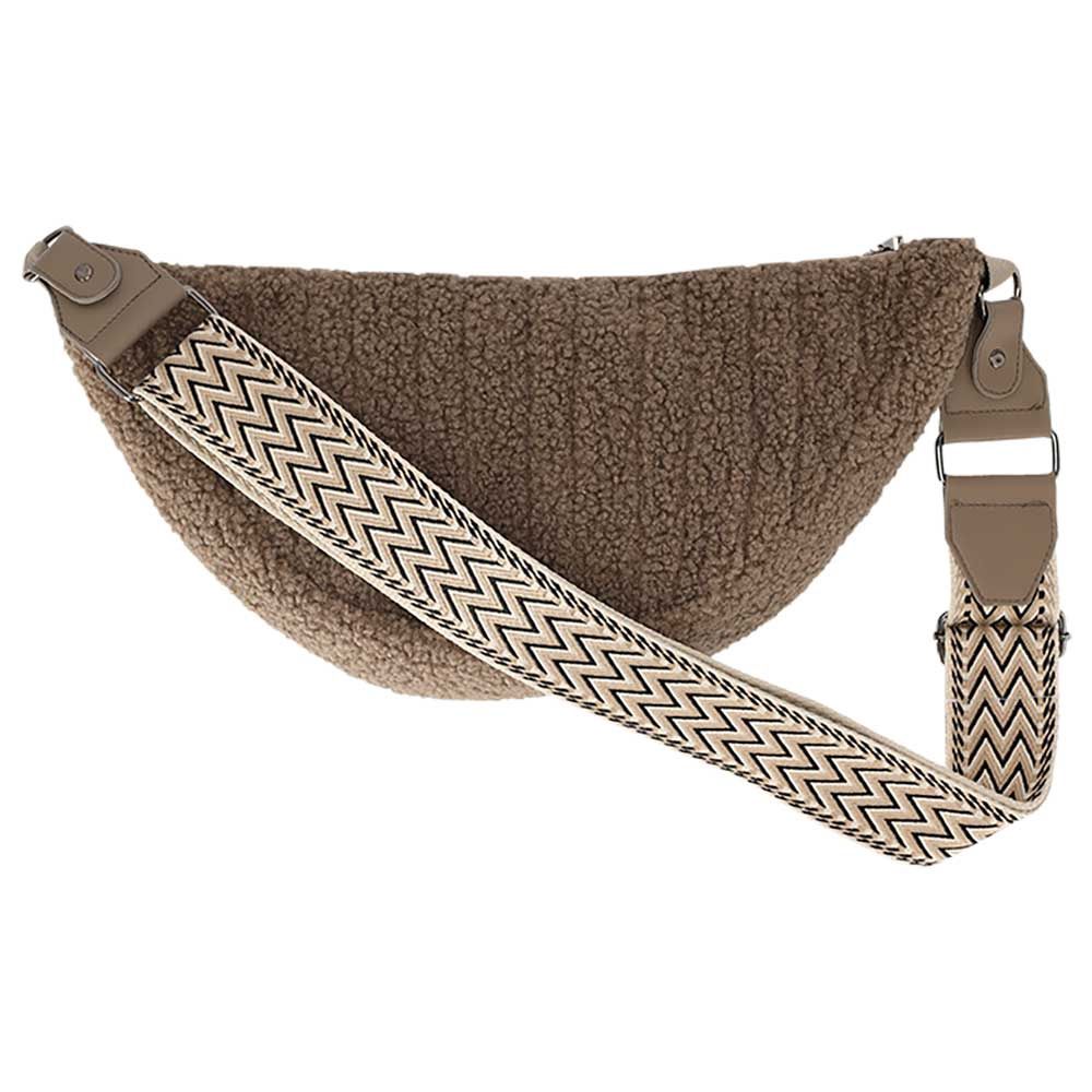 SARLINI LADIES BAG TEXTILE Taupe Teddy