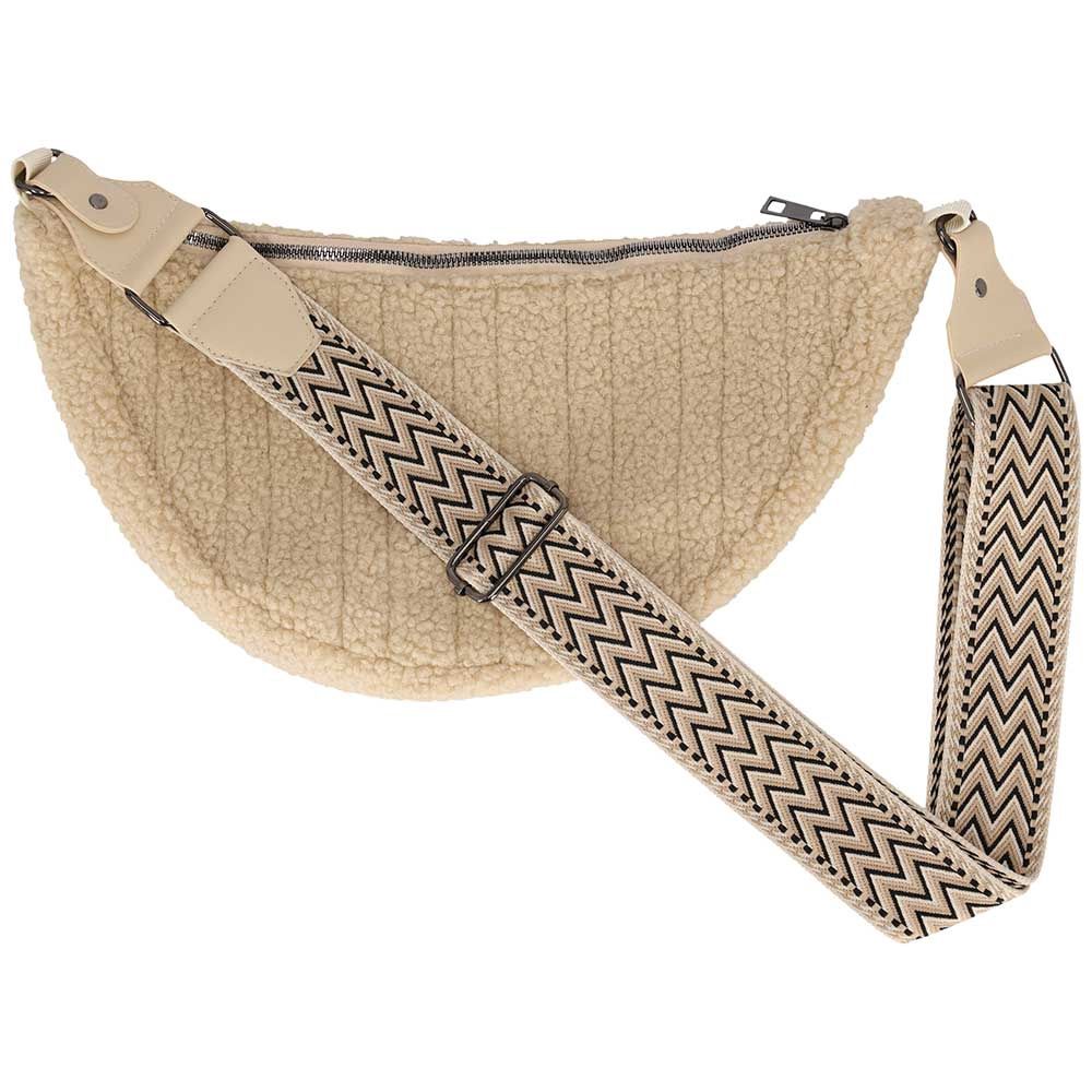 SARLINI LADIES BAG TEXTILE SAND teddy