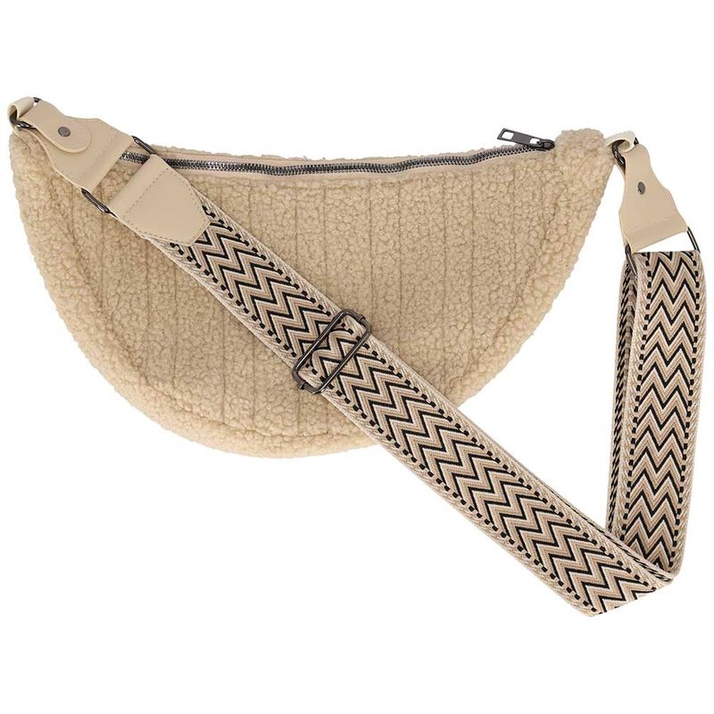 SARLINI LADIES BAG TEXTILE SAND teddy
