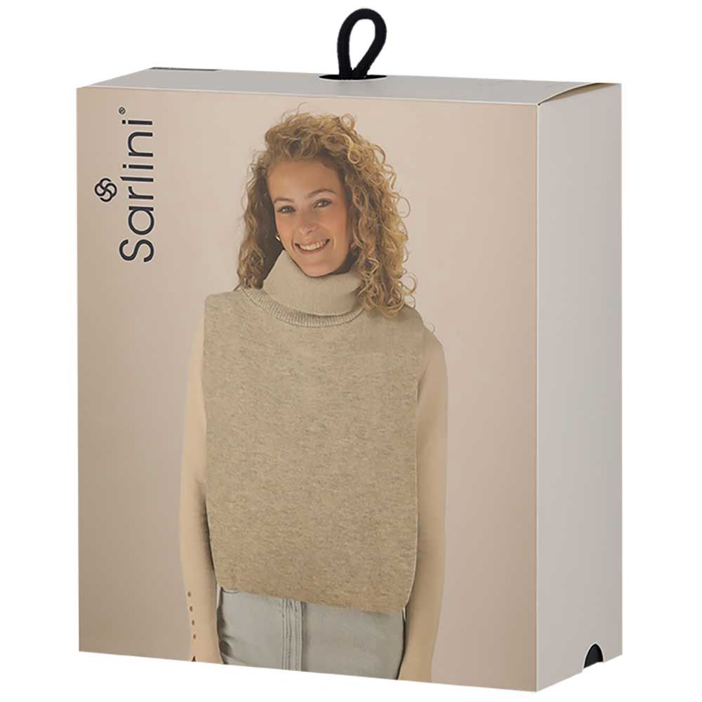 SARLINI LADIES KNIT COL Camel melange