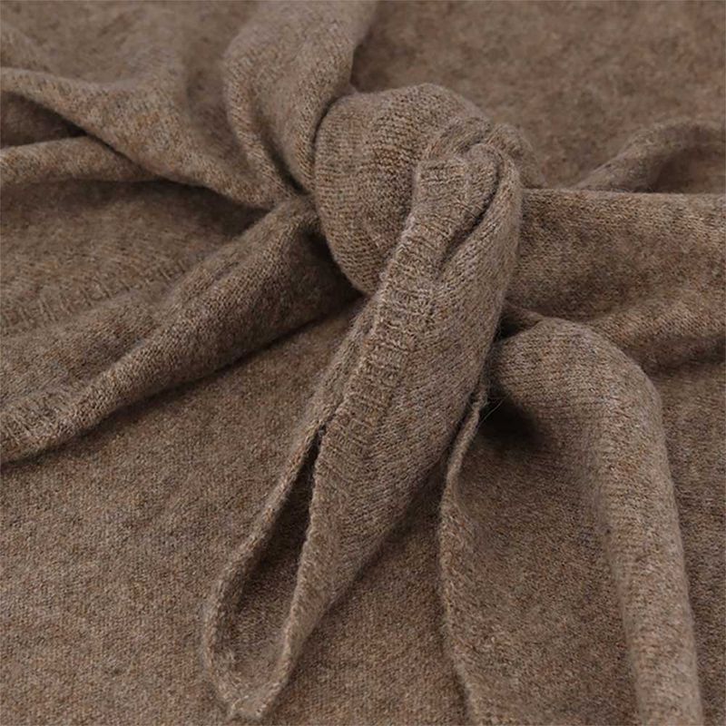 PONCHO Dark taupe Melange