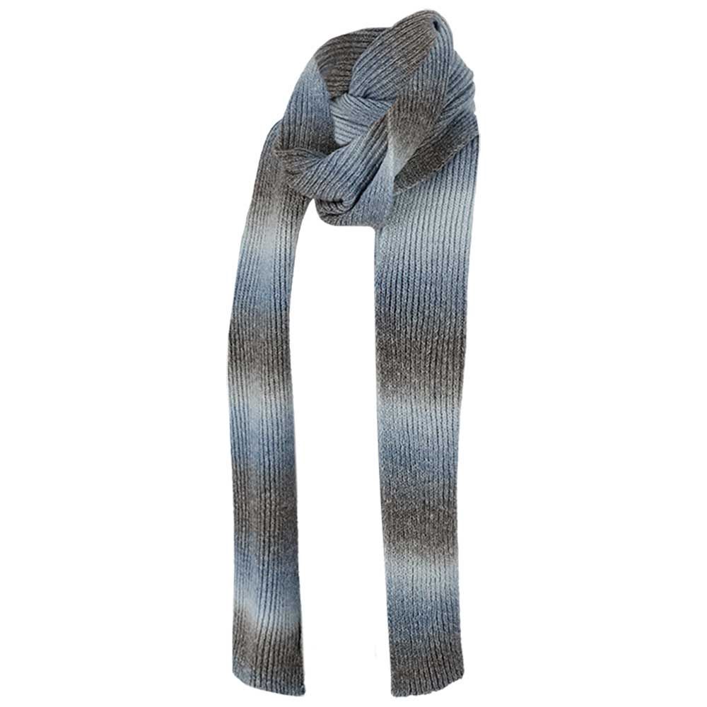 Sjaal gebreid Multi denim
