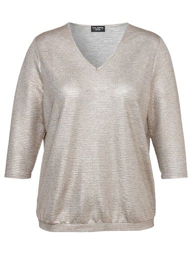 Lange mouwen shirts goudkleurig