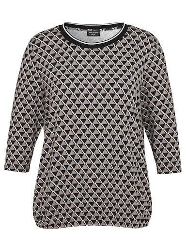 Lange mouwen shirt zwart mokka