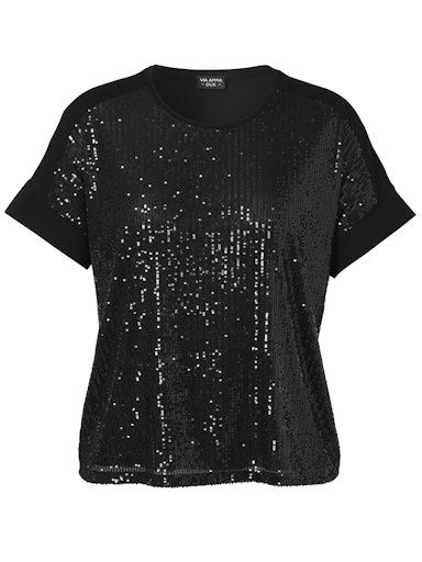 T-shirts zwart glitter