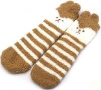 Sokken kerst taupe zand