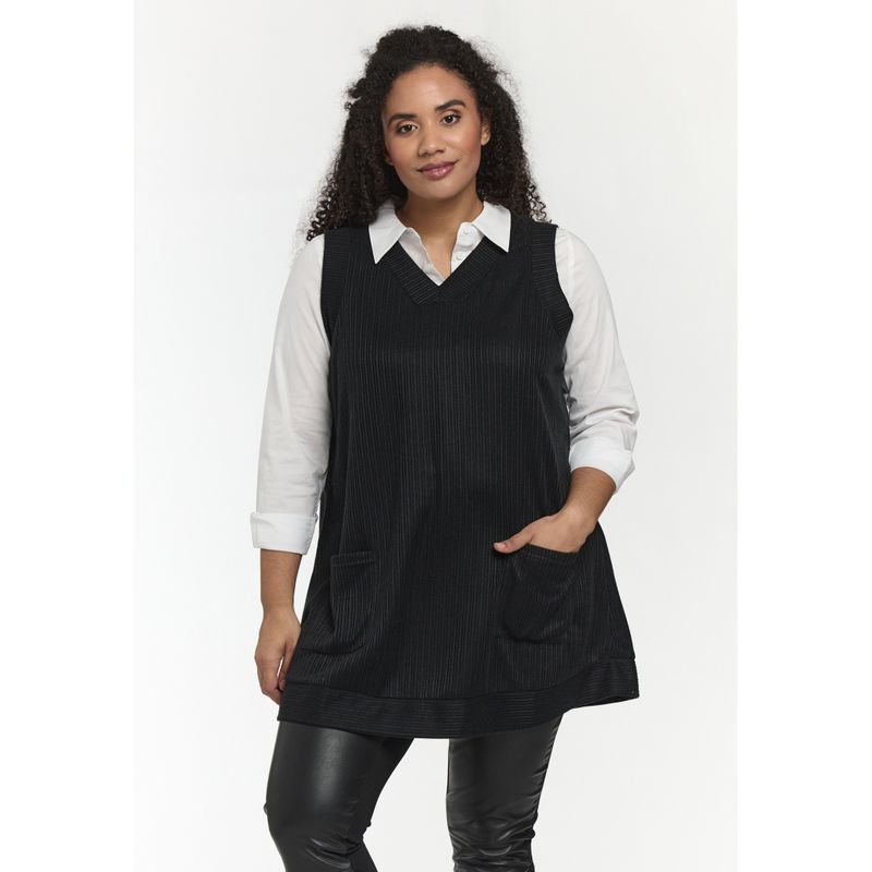 SLily Vest Dress Black