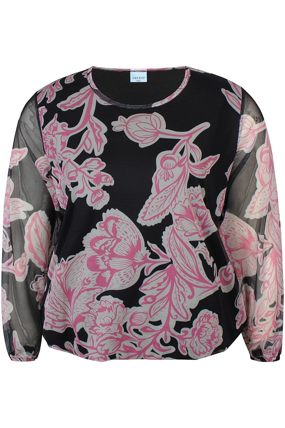 Zh-Adley 1173-Blouse ¾ Pink Orchid