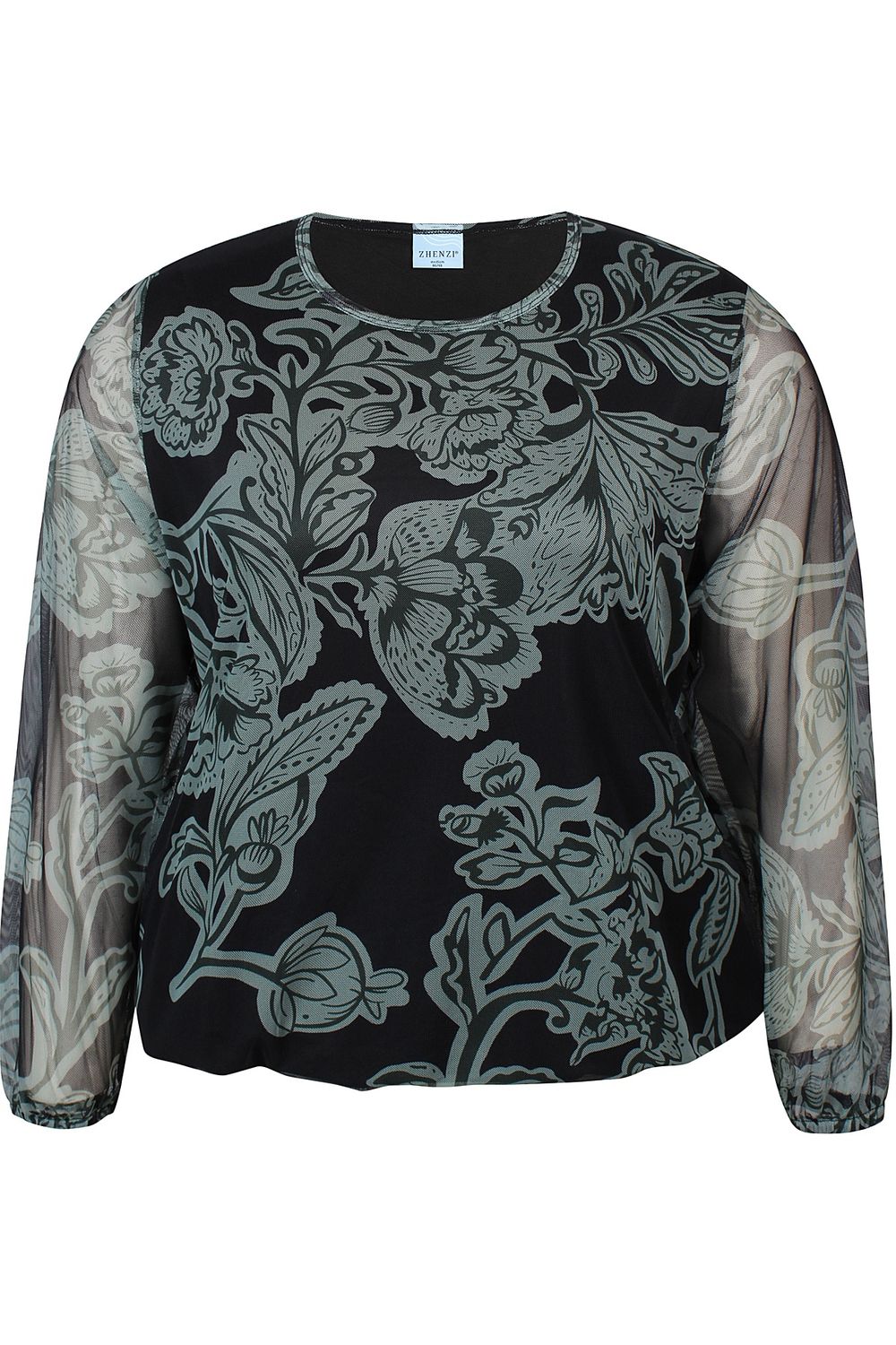 Zh-Adley 1173-Blouse ¾ Clary sage