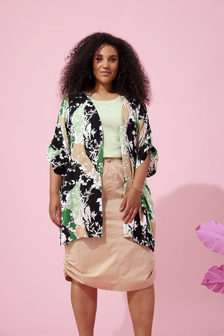 Vest Sonia groen taupe