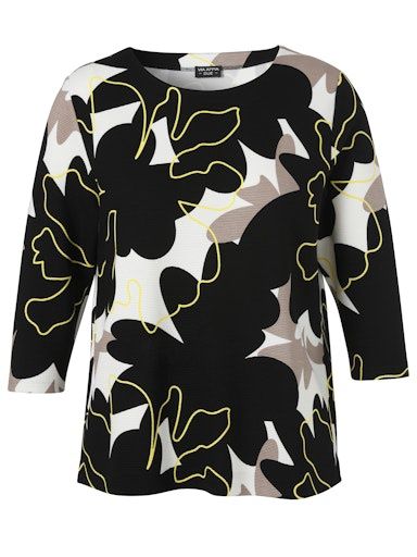 Sweater zwart print