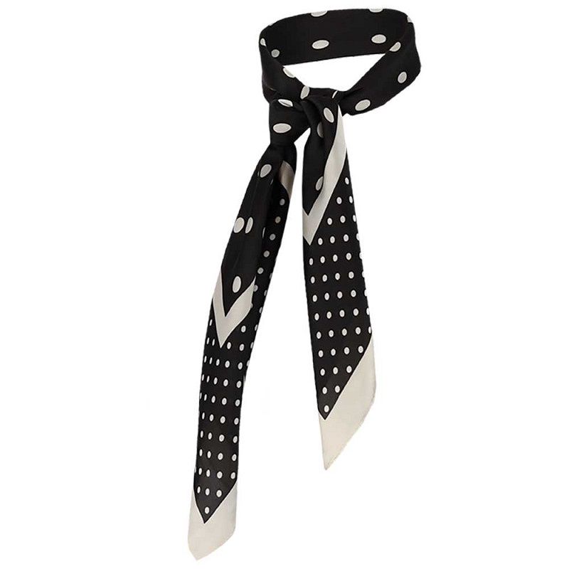 Bandana zwart stip gr/kl