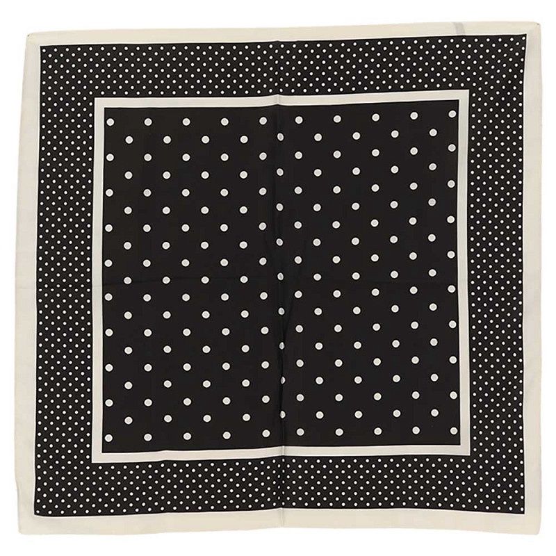 Bandana zwart stip gr/kl
