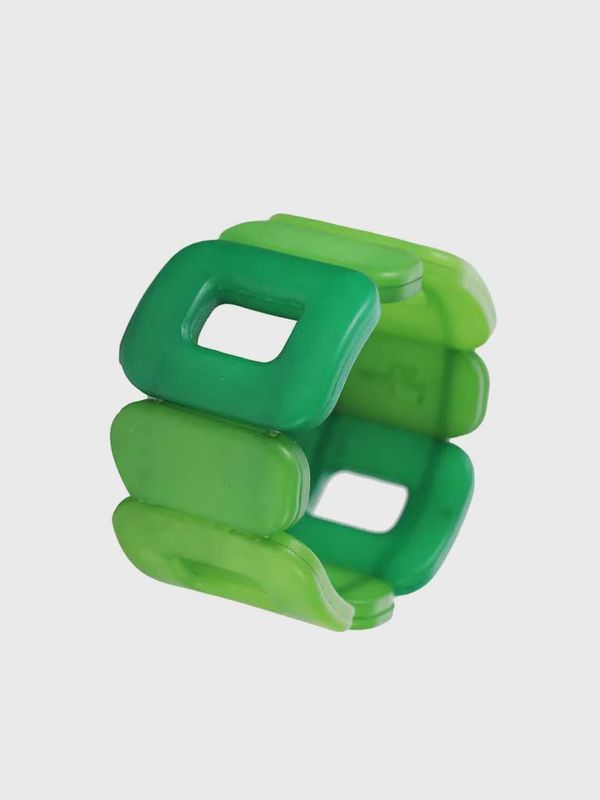 armband - doorkijk mat - groen
