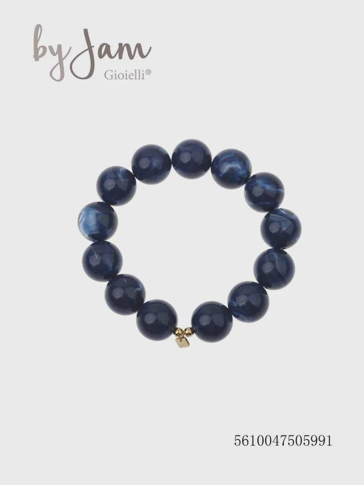 Armband - diep blauw - bol