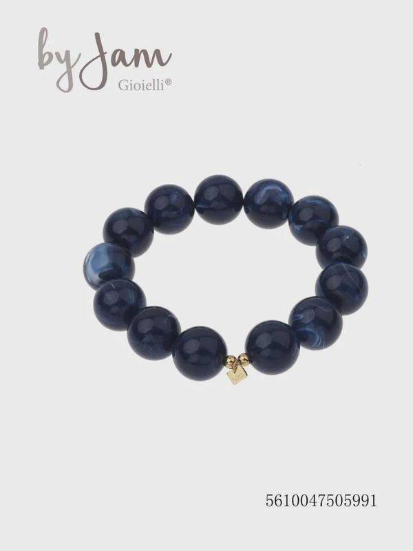 Armband - diep blauw - bol