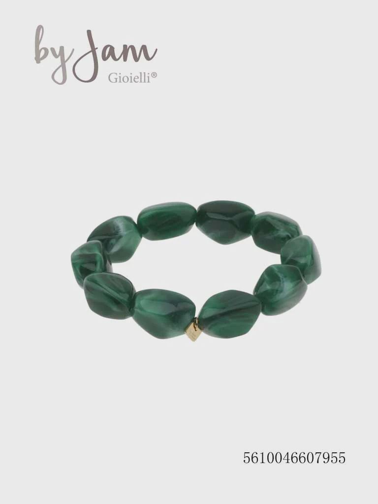 armband - steen smaragdgroen