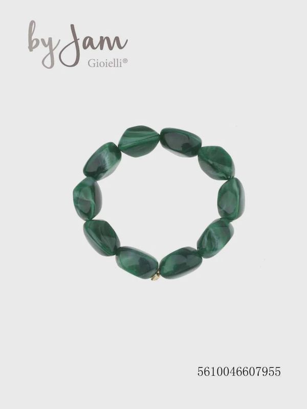 armband - steen smaragdgroen