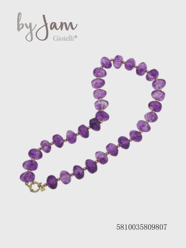 Ketting - bolletjes paars