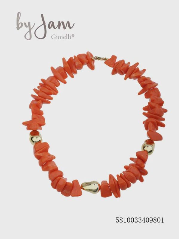 ketting - oranje steentjes