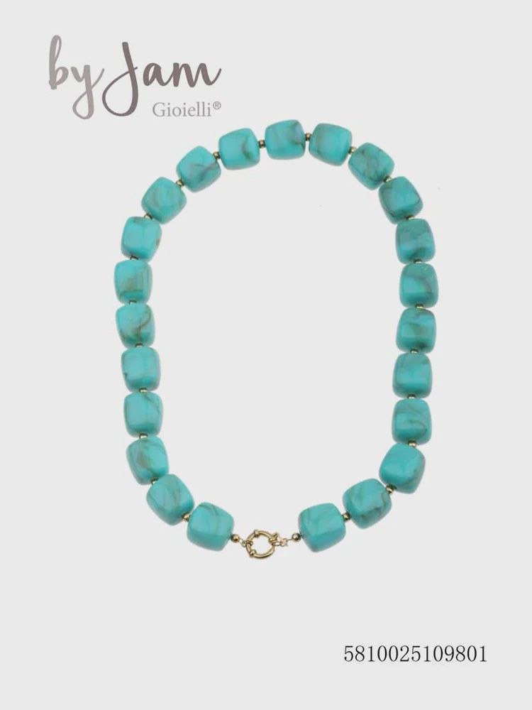 Ketting - blokjes aque