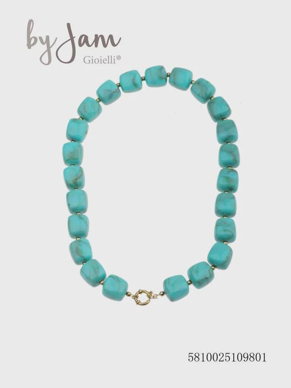 Ketting - blokjes aque