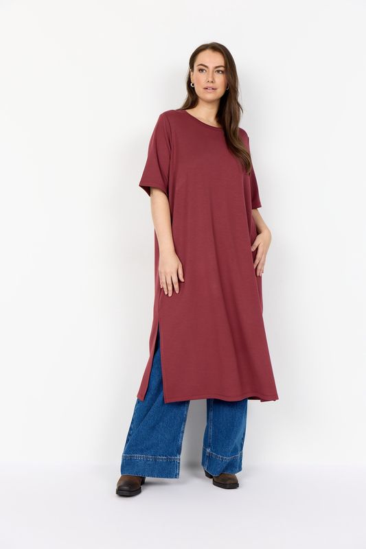 WA-SABINA 106 dress oxblood red