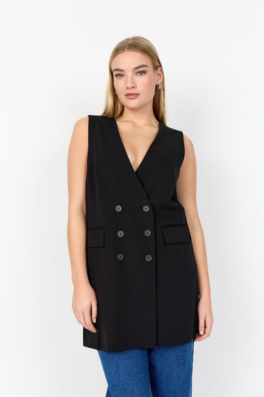 WA-SALLY 4 waistcoat black