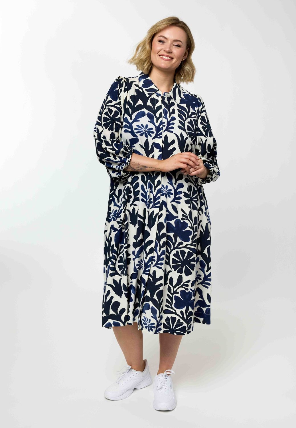 GNelly Dress Blue print