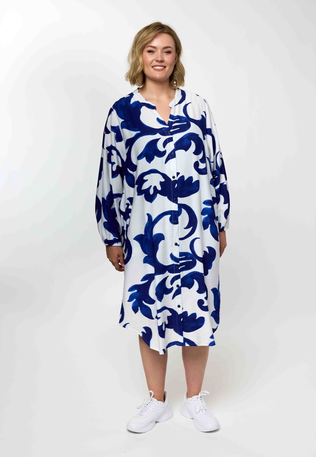 GAnja Dress Offwhite-Blue