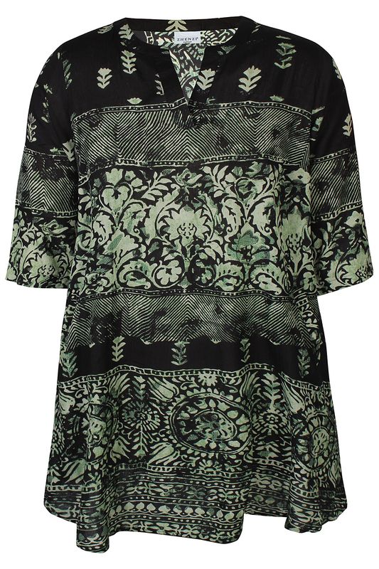 Zh-Ember 1290-Tunic ¾ Cactus green
