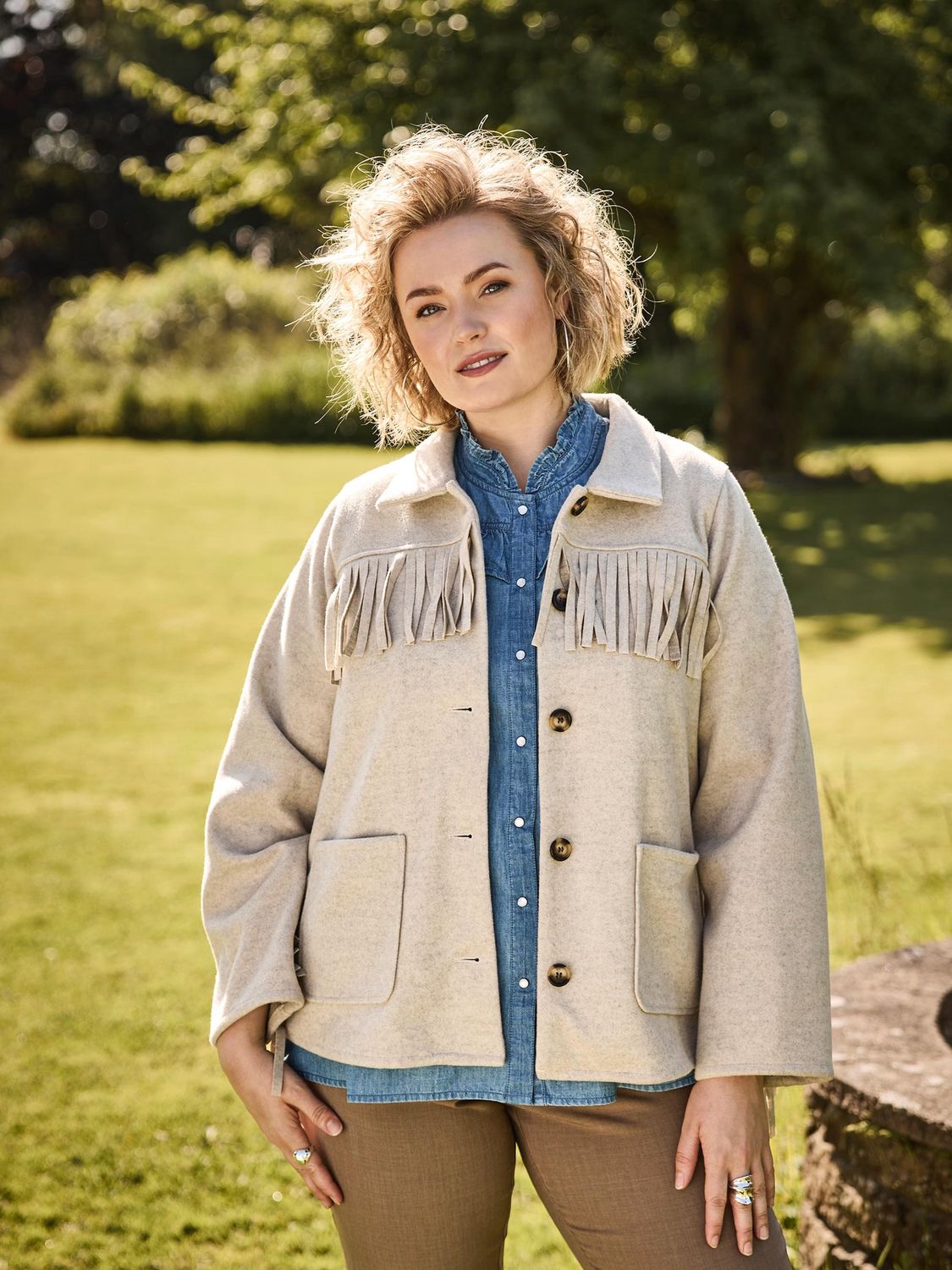 YUNA JACKET 130 Sand Melange