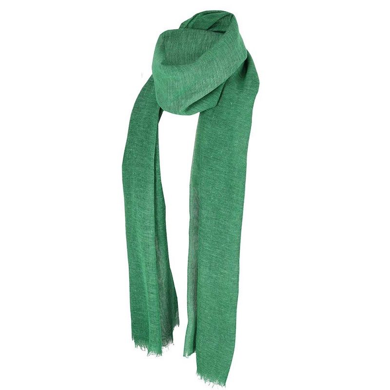 Sjaal open wave linnen Green