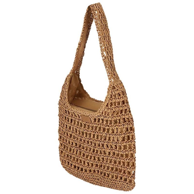 Tas camel gehaakt