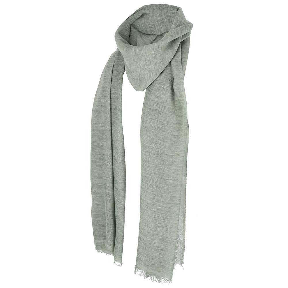 Sjaal open wave linnen Khaki