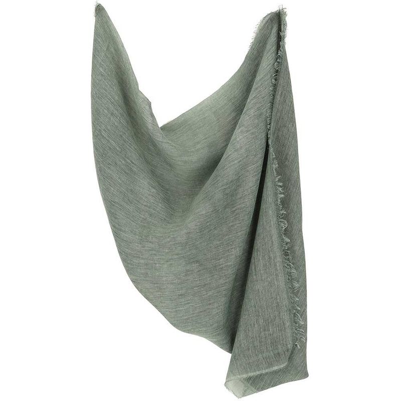 Sjaal open wave linnen Khaki
