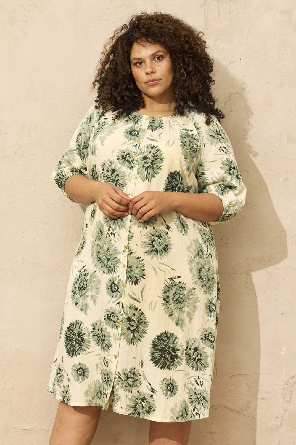 Zh-Frida 1309-Dress cactus green