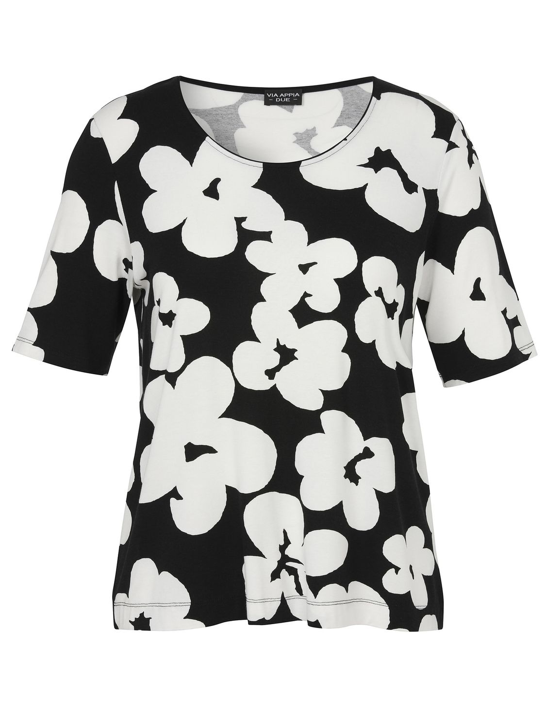 T-Shirt KM zwart ecru 2612709