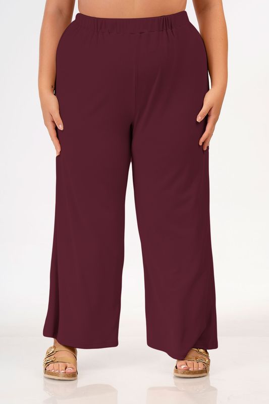 Broek met split rood