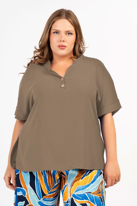 Blouse met knoopje puoro