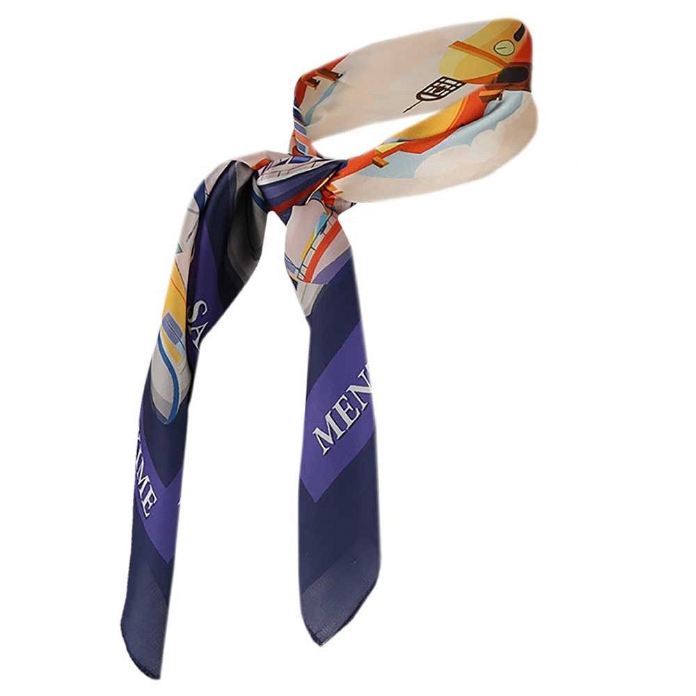 Bandana navy huisjes