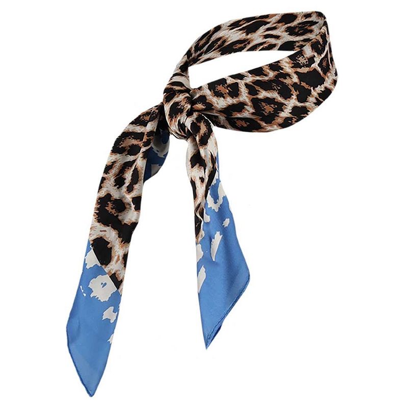 Bandana panter blauw