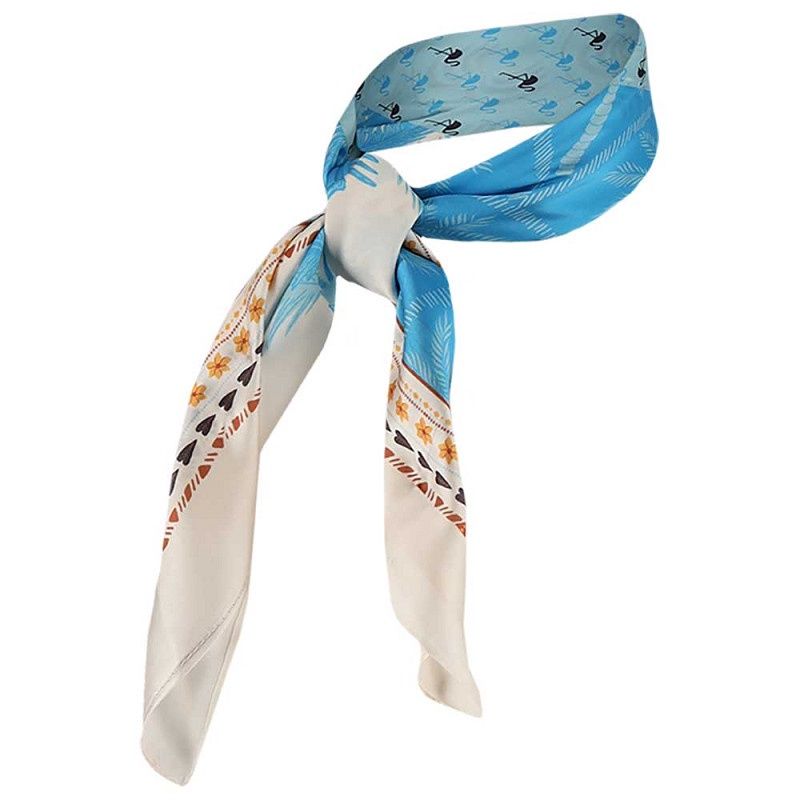 Bandana flamingo blauw