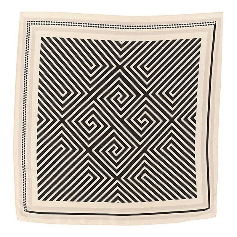 Bandana black off white