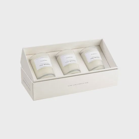 TED SPARKS - Mini Candle Gift Set Fresh Linen