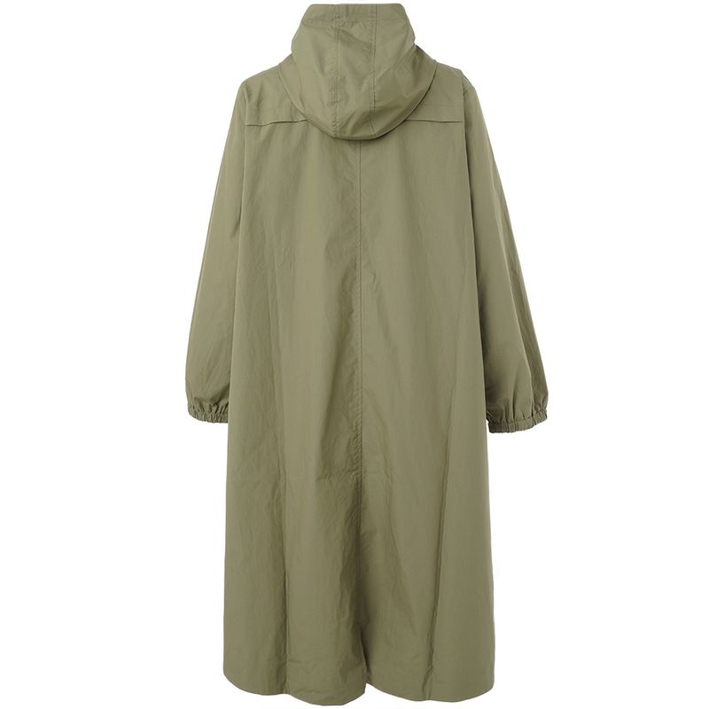 GLiss Long Trenchcoat Green with green/rose lining