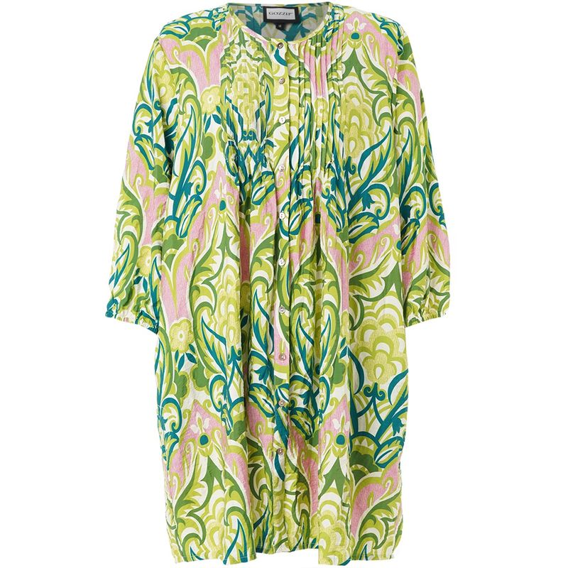 GJohanne Shirt Tunic Green pink mix